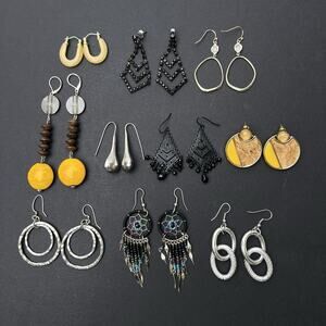 Dangle Fashion Earrings Lot 10 Pierced Drop Classic Stylish Wearable Variety